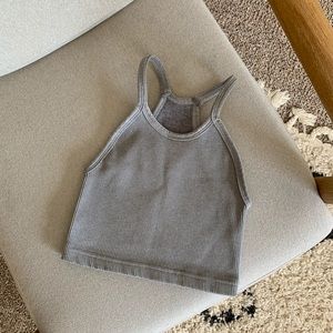 COPY - Free People Happiness Runs Crop Top- gray